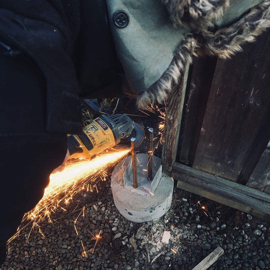 cutting rebar